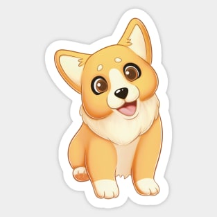 Cute corgy Sticker